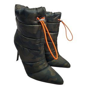 Steve Madden Cloak Women's Camo Ankle Heels Size 7 Green Shoes